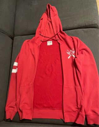Chaqueta con capucha roja El Corte Inglés Talla S