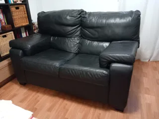 Sofá 2 plazas piel