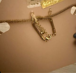 Conjunto Sfera collar y pendientes oro