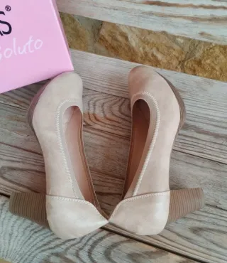 Zapatos Urbanitas Piel Confort beige T39