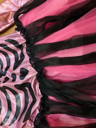 Disfraz esqueleto niña rosa