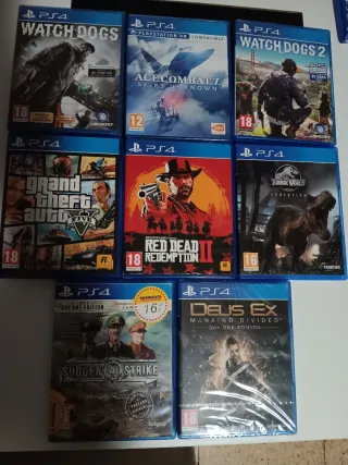 Lote 8 Juegos ps4 variados pack colección
