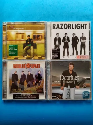 Pack 4 CDs: Daniel Powter, Razorlight, Worlds Apar