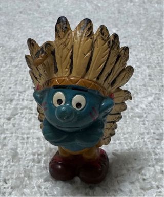 Pitufo Jefe Indio Vintage