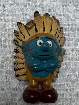 Pitufo Jefe Indio Vintage