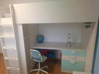 Cama nido con escritorio y armario