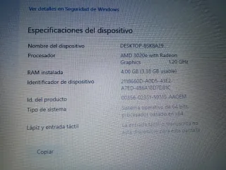 Portátil Notebook HP Negro