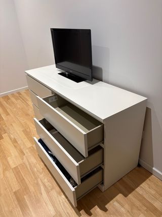 Cómoda MALM 6 cajones IKEA 160x78cm