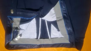 Pantalón de traje azul hombre llevado 1 dia