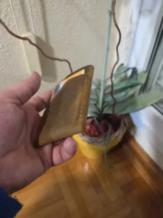 Cartera de cuero artesanal