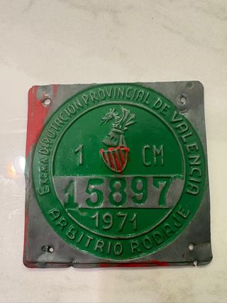 Matrícula 1971 Excm. Diputación Provincial Valenci