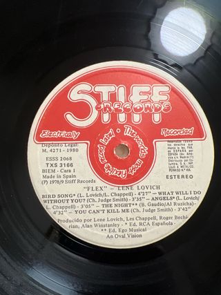 Vinilo Lene Lovich Flex