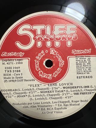 Vinilo Lene Lovich Flex
