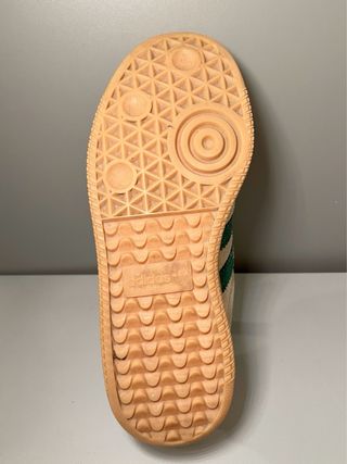 Zapatillas Adidas Samba ante beige/verde