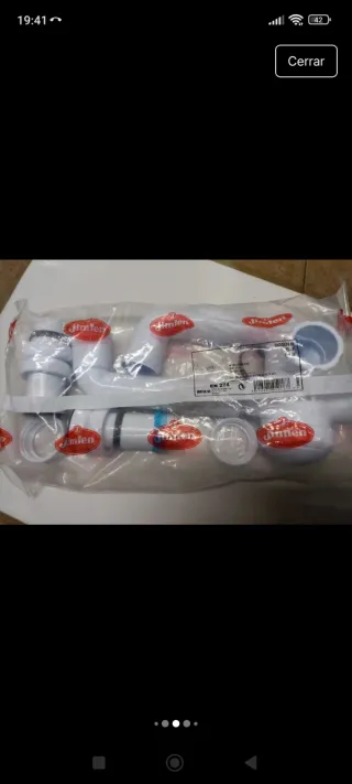 Sifón desagüe fregadero Jimten