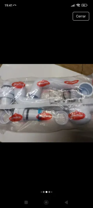 Sifón desagüe fregadero Jimten