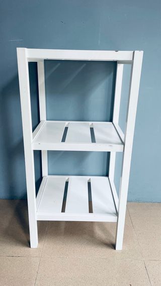 Estantería 3 baldas madera blanca