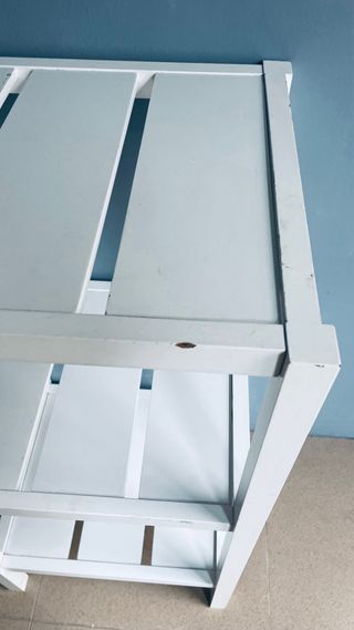 Estantería 3 baldas madera blanca