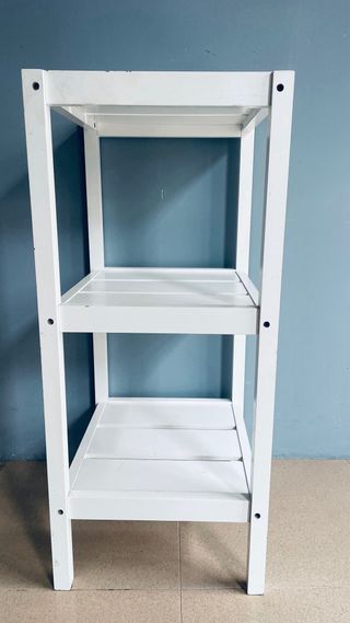 Estantería 3 baldas madera blanca