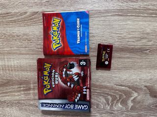 Pokemon Rubi Edicion Rubí GBA Caja e Instrucciones
