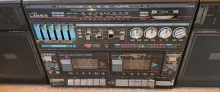 Boombox Radio Stereo Cassette Lanico L818E Vintage