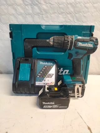 Taladro Makita DHP485 + Cargador DC18RC + Batería