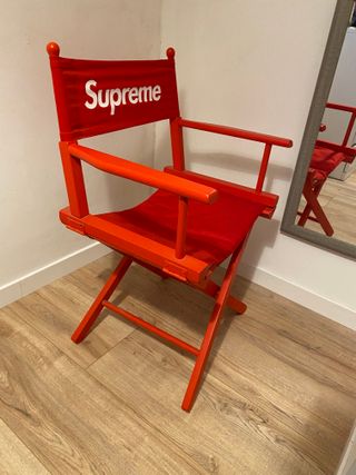Silla Plegable Director Inspirada en Supreme Roja