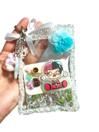 Llavero Kawaii con charms de comida y figura