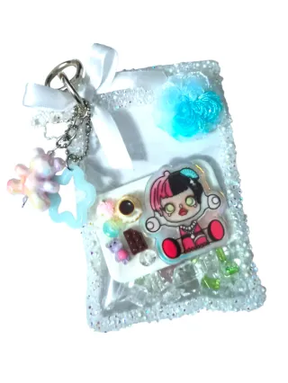 Llavero Kawaii con charms de comida y figura
