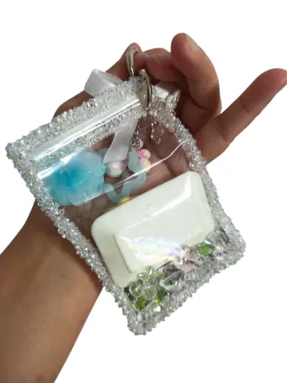 Llavero Kawaii con charms de comida y figura