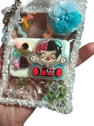 Llavero Kawaii con charms de comida y figura