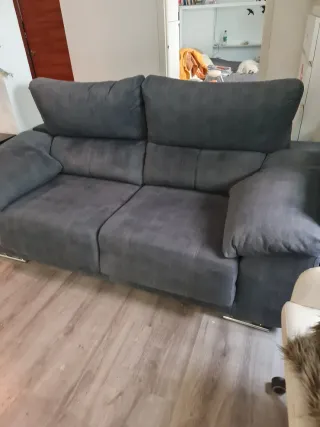 Sofá de 2 plazas gris