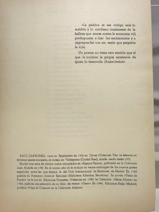Carpetas de Poesía TESELA nº 2 Raul Carbonell