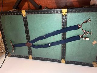 Bretelle blu scuro con clip