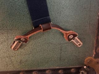 Bretelle blu scuro con clip