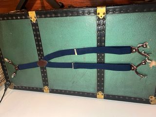 Bretelle blu scuro con clip