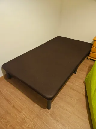 Somier individual marrón