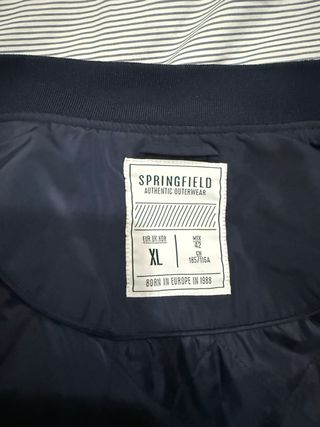 Chaqueta Bomber Springfield Talla XL Azul Marino