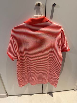 Polo Lacoste Rayas Rojas Talla 4