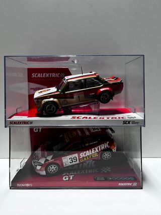 Scalextric Fiat 131 Abarth + Seat Leon