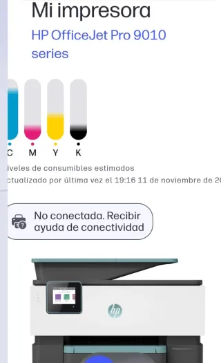 Impresora multifuncion HP modelo office jet pro 90