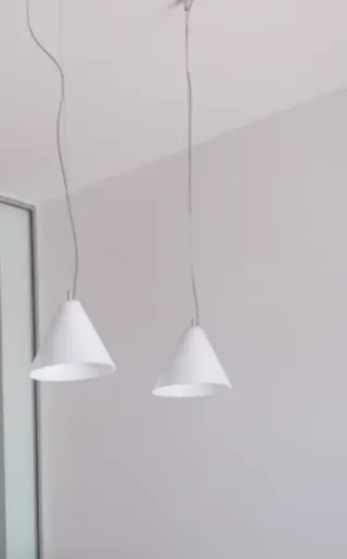 Lámpara colgante blanca comedor