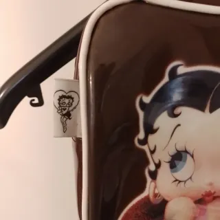 Bolsa Betty Boop Marrom e Branca