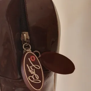 Bolsa Betty Boop Marrom e Branca