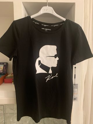 Camiseta Karl Lagerfeld Negra Talla S/M