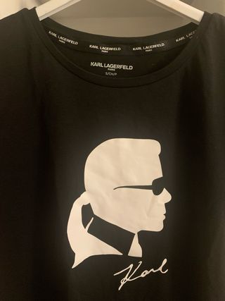 Camiseta Karl Lagerfeld Negra Talla S/M