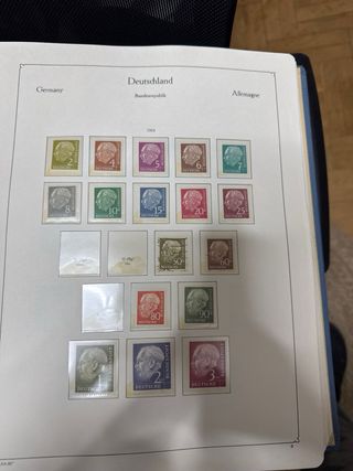 Francobolli Germania 1954 Repubblica Federale