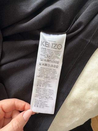 Camiseta Kenzo Paris Negra Talla M