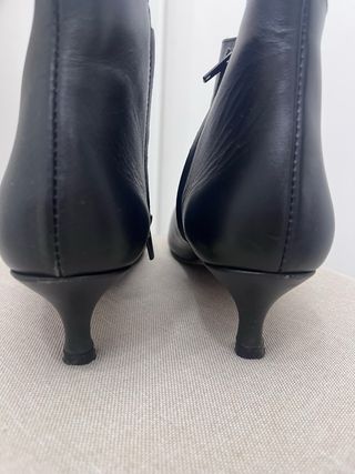 Botines Vienty Piel Talla 38 Tacón Bajo