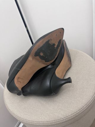 Botines Vienty Piel Talla 38 Tacón Bajo